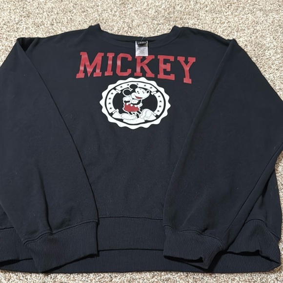 Disney Mickey Mouse Black SweatShirt - Picture 2 of 3